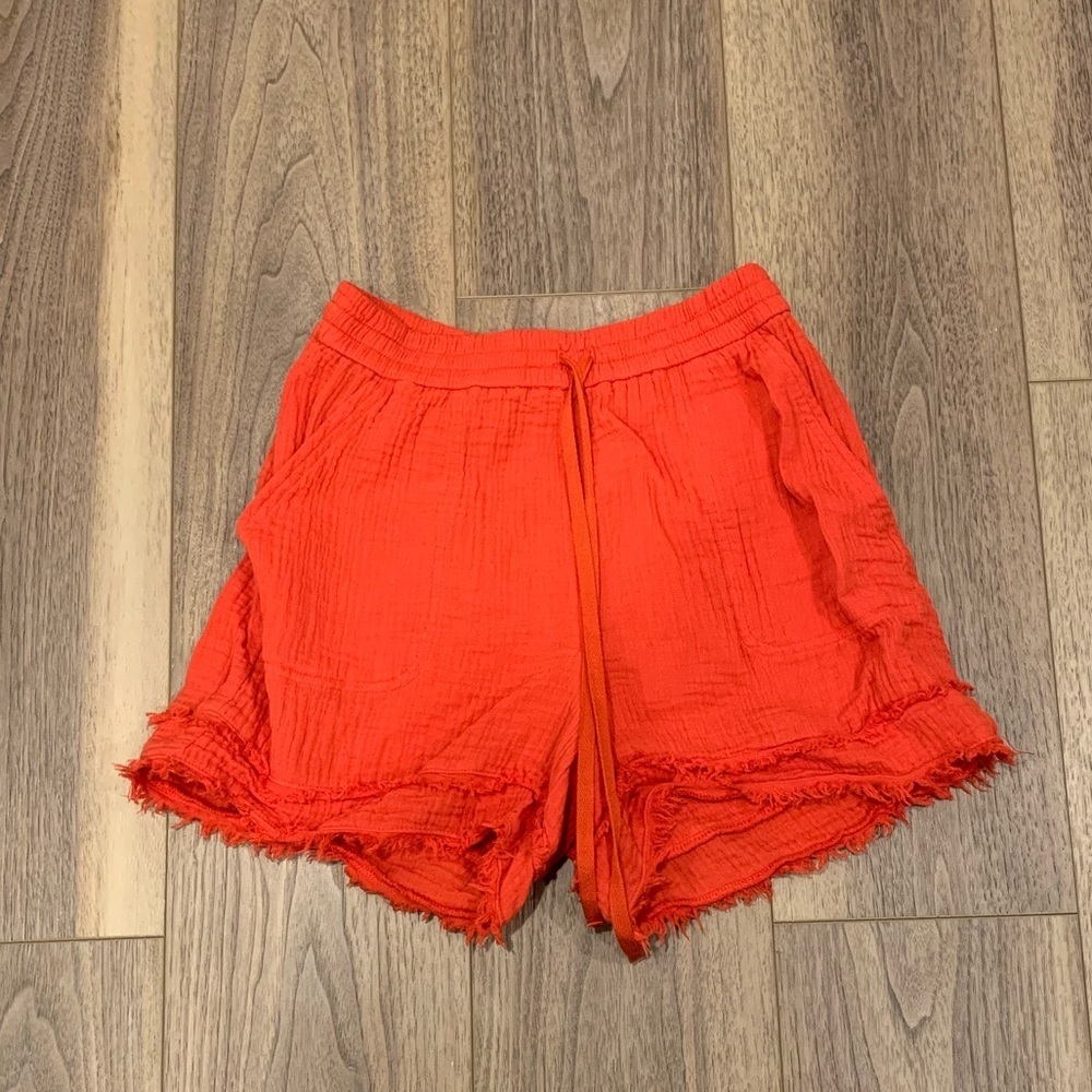 Anthropologie Saturday Sunday Cotton Gauze Pull On Shorts